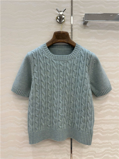 로로피아나 캐시미어 반팔 니트 L63705 2025/신상