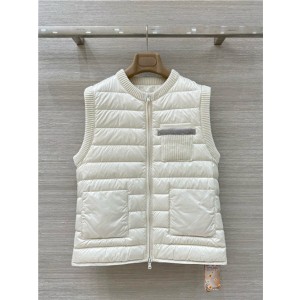 브루넬로 쿠치넬리 패딩 조끼 (충전재-거위털) B67991 2025/신상