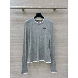 미우미우 긴팔 티셔츠 M61956 2025/신상