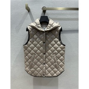 브루넬로 쿠치넬리 후드 패딩 조끼 B64801 2025/신상