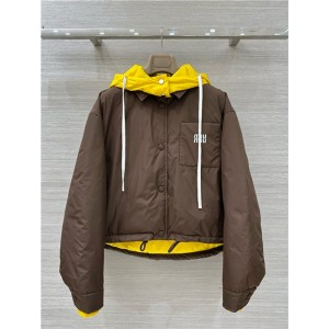 미우미우 후드 패딩 자켓 (충전재-거위털) M55504 2025/신상