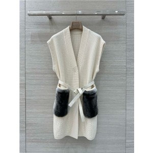 로로피아나 캐시미어 조끼 원피스 L71350 2025/신상