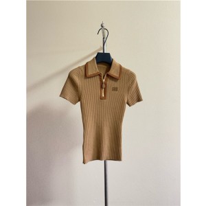 미우미우 반팔 폴로 니트 M83208 2025/신상