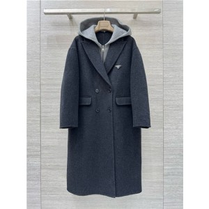프라다 캐시미어 후드 코트 P64705 2025/신상
