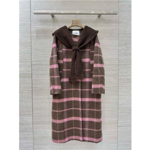 질 샌더 캐시미어 후드 코트 J25402 2025/신상