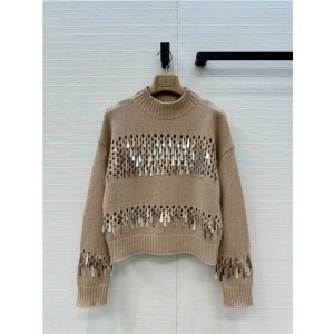 브루넬로 쿠치넬리 캐시미어 긴팔 니트 목플라 B64700 2025/신상