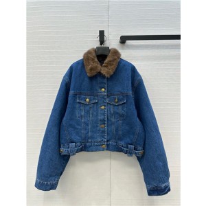 생로랑 데님 패딩 자켓 (충전재-거위털) Y89508 2025/신상