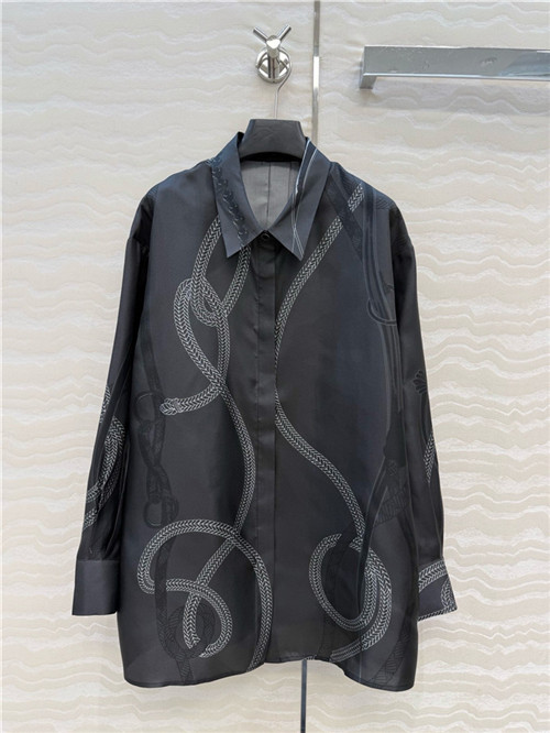 에르메스 실크 긴팔 셔츠 H43997 2025/신상