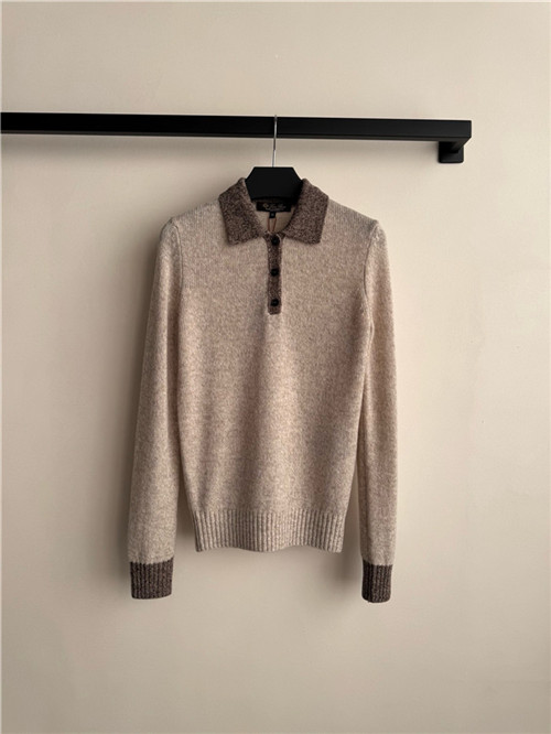 로로피아나 캐시미어 긴팔 폴로 니트 L64305 2025/신상