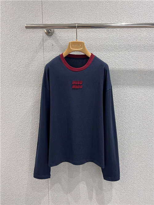 미우미우 긴팔 티셔츠 M91852 2026/신상