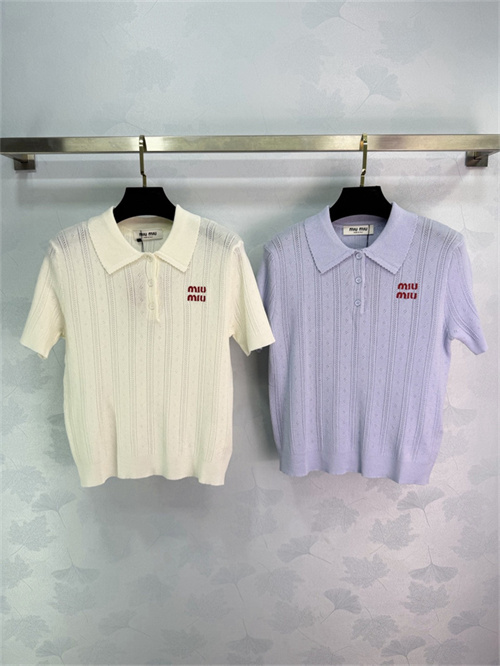미우미우 반팔 폴로 니트 M31853 2026/신상