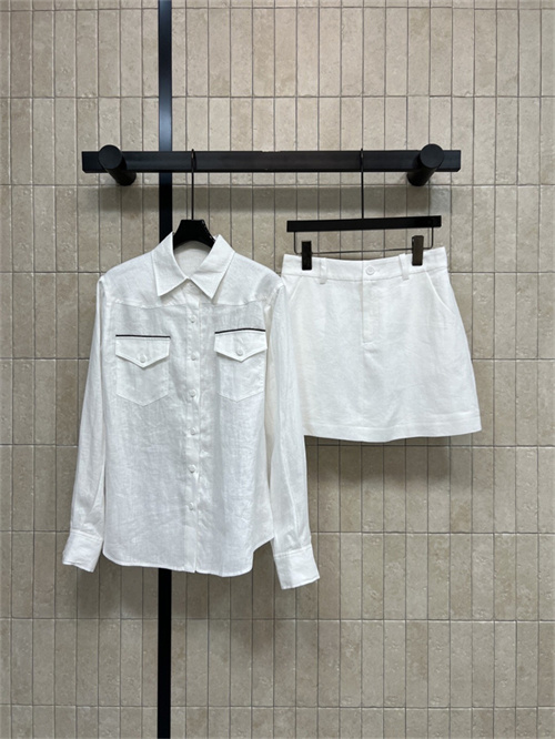 브루넬로 쿠치넬리 긴팔 셔츠 스커트 세트 B14307 2026/신상